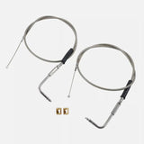 Maxbell Throttle and Idle Cable Set 56579-02A Automotive Accessories Stainless Steel
