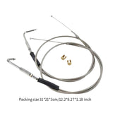 Maxbell Throttle and Idle Cable Set 56579-02A Automotive Accessories Stainless Steel