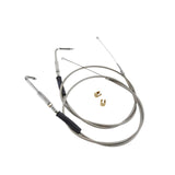 Maxbell Throttle and Idle Cable Set 56579-02A Automotive Accessories Stainless Steel