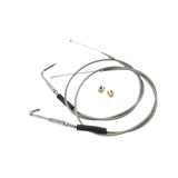 Maxbell Throttle and Idle Cable Set 56579-02A Automotive Accessories Stainless Steel