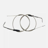 Maxbell Throttle and Idle Cable Set 56579-02A Automotive Accessories Stainless Steel
