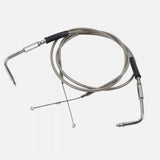 Maxbell Throttle and Idle Cable Set 56579-02A Automotive Accessories Stainless Steel