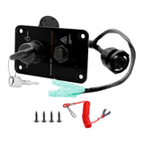 Maxbell Single Engine Key Switch Panel Assembly Part 704-82570-11-00 for Yamaha