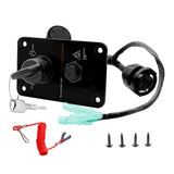 Maxbell Single Engine Key Switch Panel Assembly Part 704-82570-11-00 for Yamaha