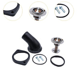 Maxbell Water Neck Housing with Thermostat Kit Sturdy for Chevy LS1 LS2 LS9