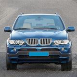 Maxbell 2x Front Radiator Hood Sport Grills Kidney Grille for BMW x5 E53 04-06
