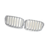 Maxbell 2x Front Radiator Hood Sport Grills Kidney Grille for BMW x5 E53 04-06