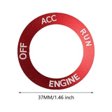 Maxbell Engine Start Stop Ignition Button Trim Utility Metal for Grand Cherokee