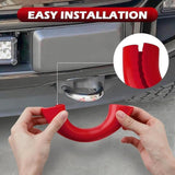 Maxbell 2x2 Pieces Tow Hooks Covers Silicone Covers for Ford F150 2004-2024 Red