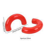 Maxbell 2x2 Pieces Tow Hooks Covers Silicone Covers for Ford F150 2004-2024 Red