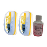 2 Pieces Generic Oil Film Cleaning Brush Accessory Reusable Oil Film Remover with Refilled Liquid