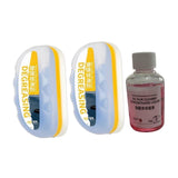 2 Pieces Generic Oil Film Cleaning Brush Accessory Reusable Oil Film Remover with Refilled Liquid