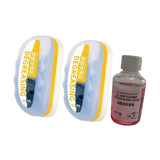 2 Pieces Generic Oil Film Cleaning Brush Accessory Reusable Oil Film Remover with Refilled Liquid