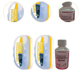 2 Pieces Generic Oil Film Cleaning Brush Accessory Reusable Oil Film Remover with Refilled Liquid