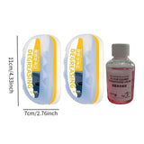 2 Pieces Generic Oil Film Cleaning Brush Accessory Reusable Oil Film Remover with Refilled Liquid