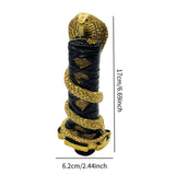 Car Gear Shifter Knob Replace Snake Shape Easy to Install Shifter Lever Knob gold