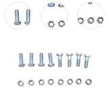 8 Pieces Propshaft Nuts and Bolts Kit Metal for Land Rover Defender 86-