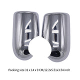 2Pcs Wing Mirror Trim Covers Outside for Ford Transit MK6 MK7 2000-2006