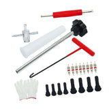 Tire Stem Removal Tool Hook Tool Repair for Lawn Mower Truck Motorcycle 23pcs