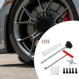 Tire Stem Removal Tool Hook Tool Repair for Lawn Mower Truck Motorcycle 13pcs