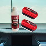 Generic Oil Film Cleaning Brush for Car Improves Visibility Oil Film Remover 2 Brush 1 Liquid