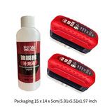 Generic Oil Film Cleaning Brush for Car Improves Visibility Oil Film Remover 2 Brush 1 Liquid