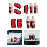 Generic Oil Film Cleaning Brush for Car Improves Visibility Oil Film Remover 2 Brush 1 Liquid