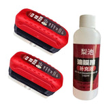 Generic Oil Film Cleaning Brush for Car Improves Visibility Oil Film Remover 2 Brush 1 Liquid