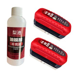 Generic Oil Film Cleaning Brush for Car Improves Visibility Oil Film Remover 2 Brush 1 Liquid