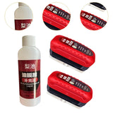 Generic Oil Film Cleaning Brush for Car Improves Visibility Oil Film Remover 2 Brush 1 Liquid