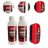 Generic Oil Film Cleaning Brush for Car Improves Visibility Oil Film Remover 1 Brush 2 Liquid