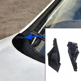2 Pieces Front Wiper Side Cowl Extension Cover for Mitsubishi Outlander
