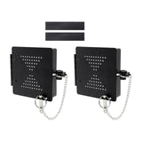 2 Pieces RV Bumper Cap Covers Black High Reliability RV Bumper Plug End Caps