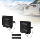 2 Pieces RV Bumper Cap Covers Black High Reliability RV Bumper Plug End Caps