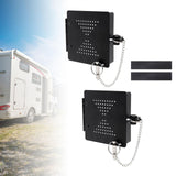 2 Pieces RV Bumper Cap Covers Black High Reliability RV Bumper Plug End Caps
