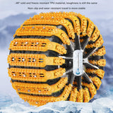 10x Generic Tire Chains for Car Rubber for Winter Driving Trucks Pickup Yellow