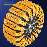 10x Generic Tire Chains for Car Rubber for Winter Driving Trucks Pickup Yellow