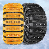 10x Generic Tire Chains for Car Rubber for Winter Driving Trucks Pickup Yellow