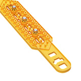 10x Generic Tire Chains for Car Rubber for Winter Driving Trucks Pickup Yellow