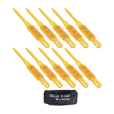 10x Generic Tire Chains for Car Rubber for Winter Driving Trucks Pickup Yellow
