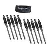 10x Generic Tire Chains for Car Rubber for Winter Driving Trucks Pickup Black