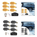 6Pcs Tire Chains Heavy Duty Sedans Muddy Road Easily Fit Portable Snow Chains Yellow