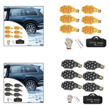 6Pcs Tire Chains Heavy Duty Sedans Muddy Road Easily Fit Portable Snow Chains Yellow