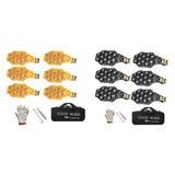 6Pcs Tire Chains Heavy Duty Sedans Muddy Road Easily Fit Portable Snow Chains Yellow