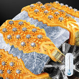 6Pcs Tire Chains Heavy Duty Sedans Muddy Road Easily Fit Portable Snow Chains Yellow