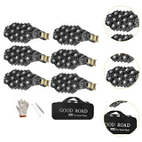 6Pcs Tire Chains Heavy Duty Sedans Muddy Road Easily Fit Portable Snow Chains Black