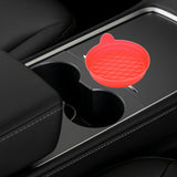 Car Cup Coaster Silicone Car Accessories Cup Mat Truck Car Cup Holder Insert Red