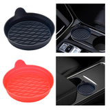 Car Cup Coaster Silicone Car Accessories Cup Mat Truck Car Cup Holder Insert Red
