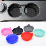 Car Cup Coaster Silicone Car Accessories Cup Mat Truck Car Cup Holder Insert Red