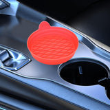 Car Cup Coaster Silicone Car Accessories Cup Mat Truck Car Cup Holder Insert Red